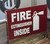 FIRE Extinguisher Inside Projection Sign-FIRE Extinguisher Inside Sign
