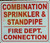 Combination Sprinkler and Standpipe FIRE Department Connection   Sign