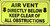 AIR Vent Hpd Sign