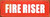 FIRE Riser   Fire Department Sign