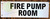 FIRE Pump Room SIGNAGE-Two-Sided/Double Sided Projecting, Corridor and Hallway SIGNAGE