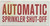 Automatic Sprinkler Shut-Off Hpd Sign