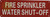 FIRE Sprinkler Water Shut-Off Hpd Sign