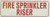 FIRE SPRINKLER RISER  Sign