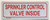 Sprinkler Control Valve Inside  Sign
