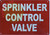 SPRINKLER CONTROL VALVE  Sign