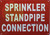 SPRINKLER STANDPIPE CONNECTION  Sign
