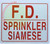 FD SPRINKLER SIAMESE  Sign