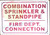COMBINATION SPRINKLER STANDPIPE FIRE DEPT CONNECTION  Sign