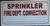 SPRINKLER FIRE DEPARTMENT CONNECTION WITH LINE   Fire Department Sign