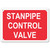 STANDPIPE CONTROL VALVE   Fire Department Sign