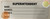 Janitor name/address-Superintendent sign (WHITE, ALUMINIUM ,3X8.5, 27-2053)-El blanco Line