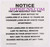 WINDOW GUARDS NOTICE (white ,8.5X9, )-EL BLANCO LINE