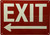 Exit left arrow Sign