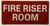 Fire Riser Room Sign, Fire Safety Sign