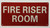 Fire Riser Room , Fire Safety   Signage
