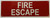 Fire Escape Sign, Fire Safety Sign