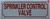 SPRINKLER CONTROL VALVE   Fire Department Sign