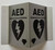 Corridor AED Projecting - Aed hallway   Sign