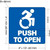 PUSH TO OPEN Decal Sticker  Hpd Sign