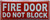 FIRE DOOR DO NOT BLOCK Decal Sticker  Signage