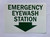 EMERGENCY EYE WASH STATION Decal/STICKER  Hpd Sign