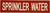 Sprinkler water sticker  Sign