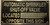 Cast Aluminum  - cast bronze color/cast brass color  Sign