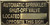 Cast Aluminum  - cast bronze color/cast brass color  Fire Department Sign