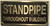 Cast Aluminum  - cast bronze color/cast brass color  Sign