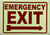 EMERGENCY EXIT RIGHT ARROW  Compliance Sign