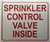 SPRINKLER CONTROL VALVE INSIDE Hpd Sign