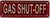 Gas Shut-off  Sign