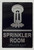 SPRINKLER ROOM  Raised letters & Grade 2 Braille - Includes Red Adhesive pad for Easy Installation