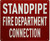 Standpipe fire department connection SIGN