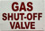 Gas Shut-Off Valve Hpd Sign