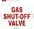 Gas Shut-Off Valve Sign