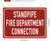 Standpipe fire department connection SIGN