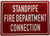 Standpipe fire department connection   Sign