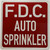FDC auto sprinkler   Fire Department Sign