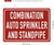 Combination auto sprinkler and standpipe   Signage