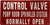 Sign CONTROL VALVE pump room sprinkler system normally open  (REFLECTIVE, Red, ALUMINIUM MATERIAL,RUST FREE)