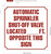 Automatic Sprinkler Shut-Off Valve Located__ Ft Opposite Write-On   Signage