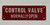 Control valve normally open   Fire Department Sign