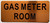 GAS METER ROOM   Fire Department Sign