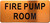 FIRE PUMP ROOM ROOM SIGN