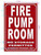 FIRE PUMP Signage