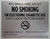 NYC Smoke free Act Sign "No Smoking or Electric cigarette Use"-FOR ESTABLISHMENT ( 8.5x11, Brush Aluminium)