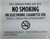 NYC Smoke free Act Sign "No Smoking or Electric cigarette Use"-FOR ESTABLISHMENT ( 8.5x11, White)