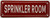 SPRINKLER ROOM   Fire Department Sign